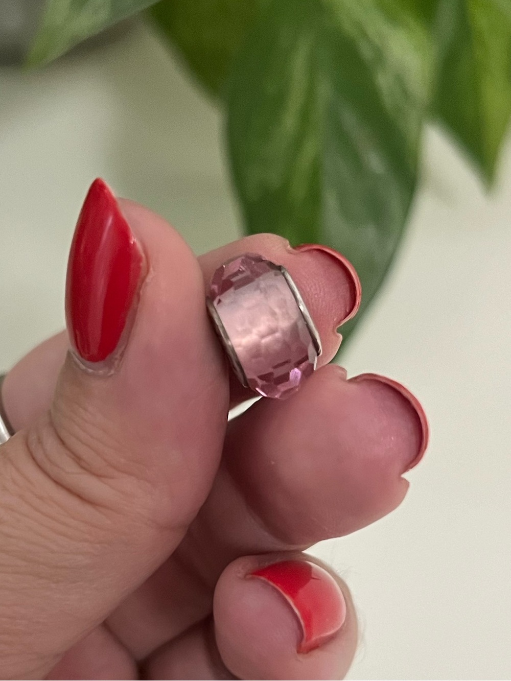 Pandora Pink Fascinating Murano Glass Charm, 925